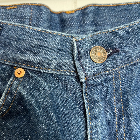 LEVIS | Vintage 1970’s Stovepipe Orange Tab Jeans - Picture 6 of 7